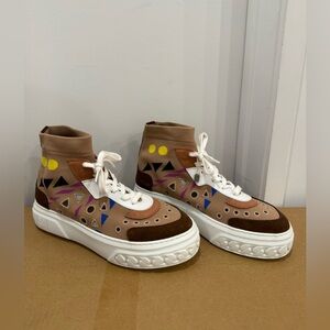 Casadei High-Top Platform Sneakers RARE